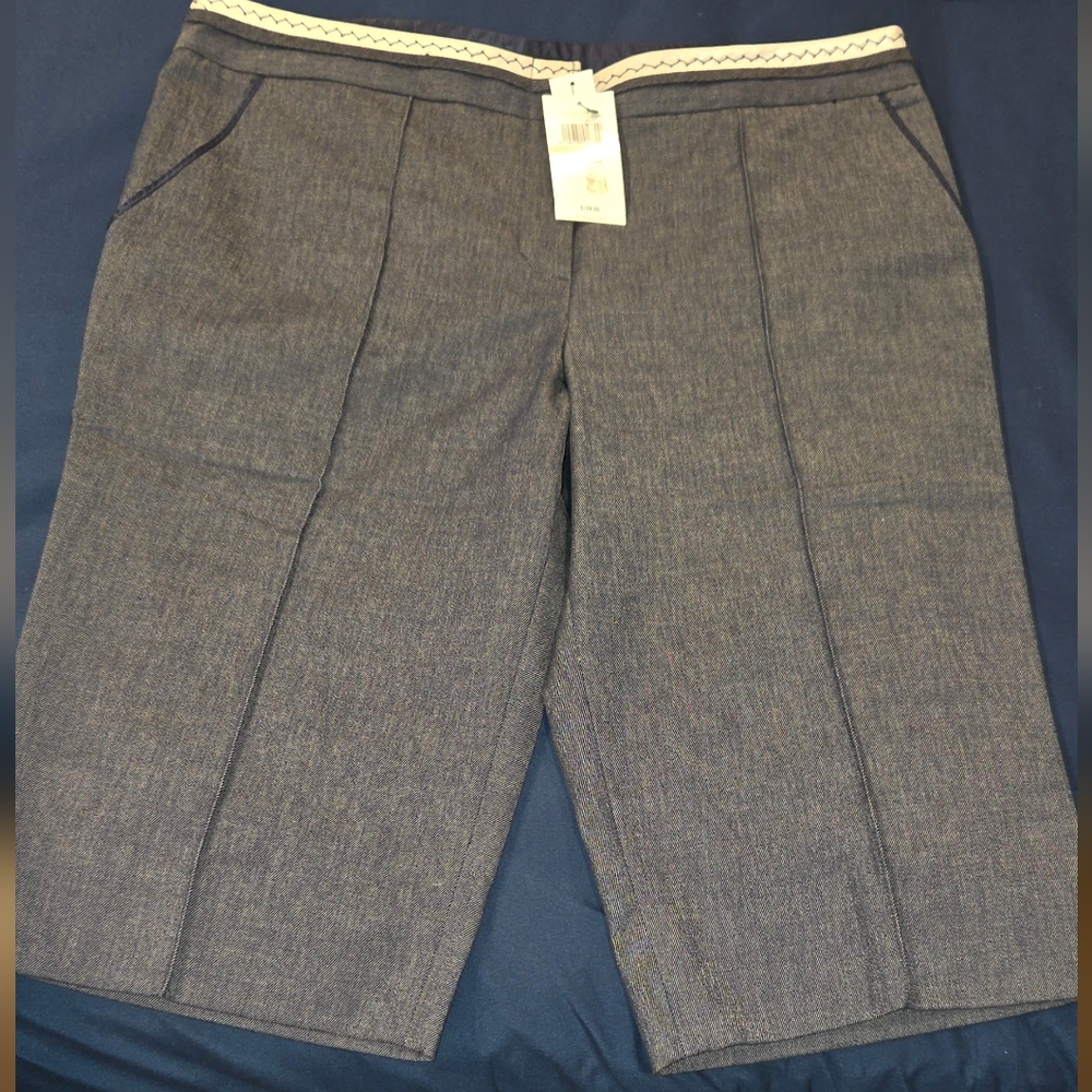 BCBG Indigo Straight Leg Pants "MOLLY"